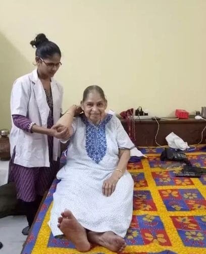 Dedicated nurse providing care